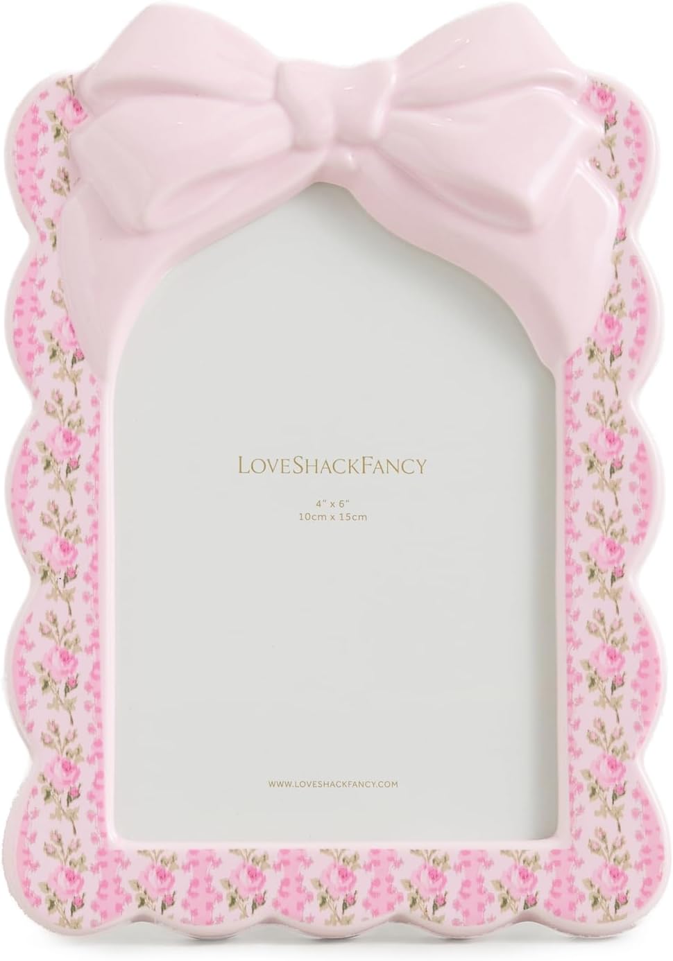 LOVESHACKFANCY Women's Decorative Bow Frame 4x6