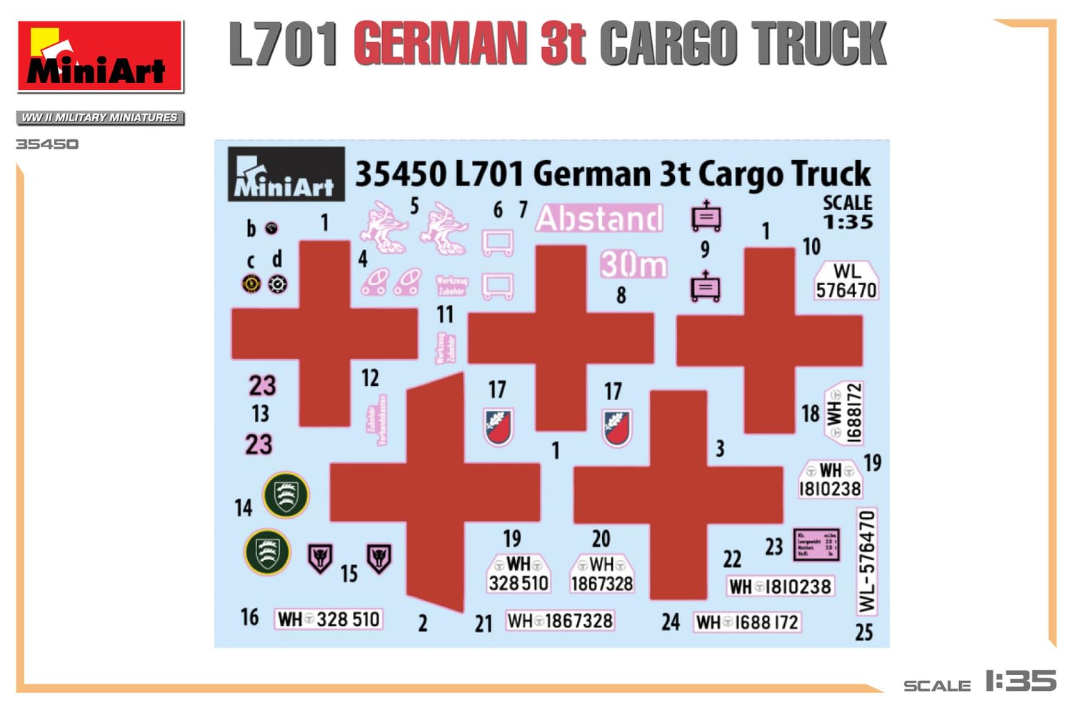 Mini Art 35450 1:35 L701 Dt. 3t Cargo Truck - wierna replika, modelarstwo, plastikowy zestaw do montażu, majsterkowanie, hobby, klejenie, zestaw modelarski, montaż, nielakierowany