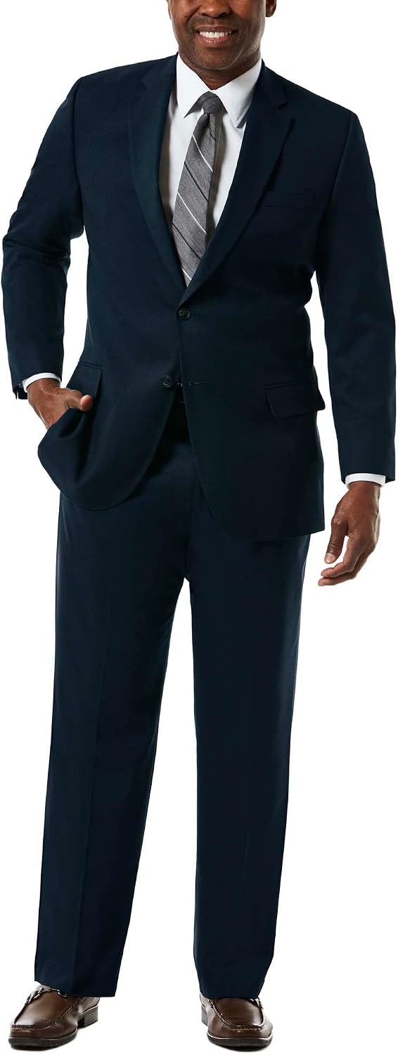Haggar Men's JMH Premium Stretch Classic Fit Big & Tall Suit Separates - Pants & Jackets