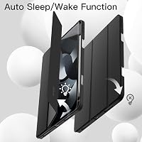 JETech iPad Air 11" M4/M3/M2 és 10.9" 5/4 generációs tok ceruzatartóval, fekete - black 6