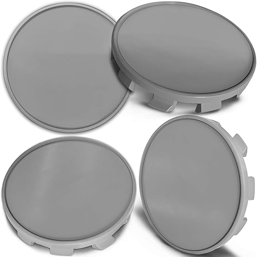 4 tapas centrales de aleación de 2.677 in compatibles con tapacubos BMW 36136783536, color gris CBS 0