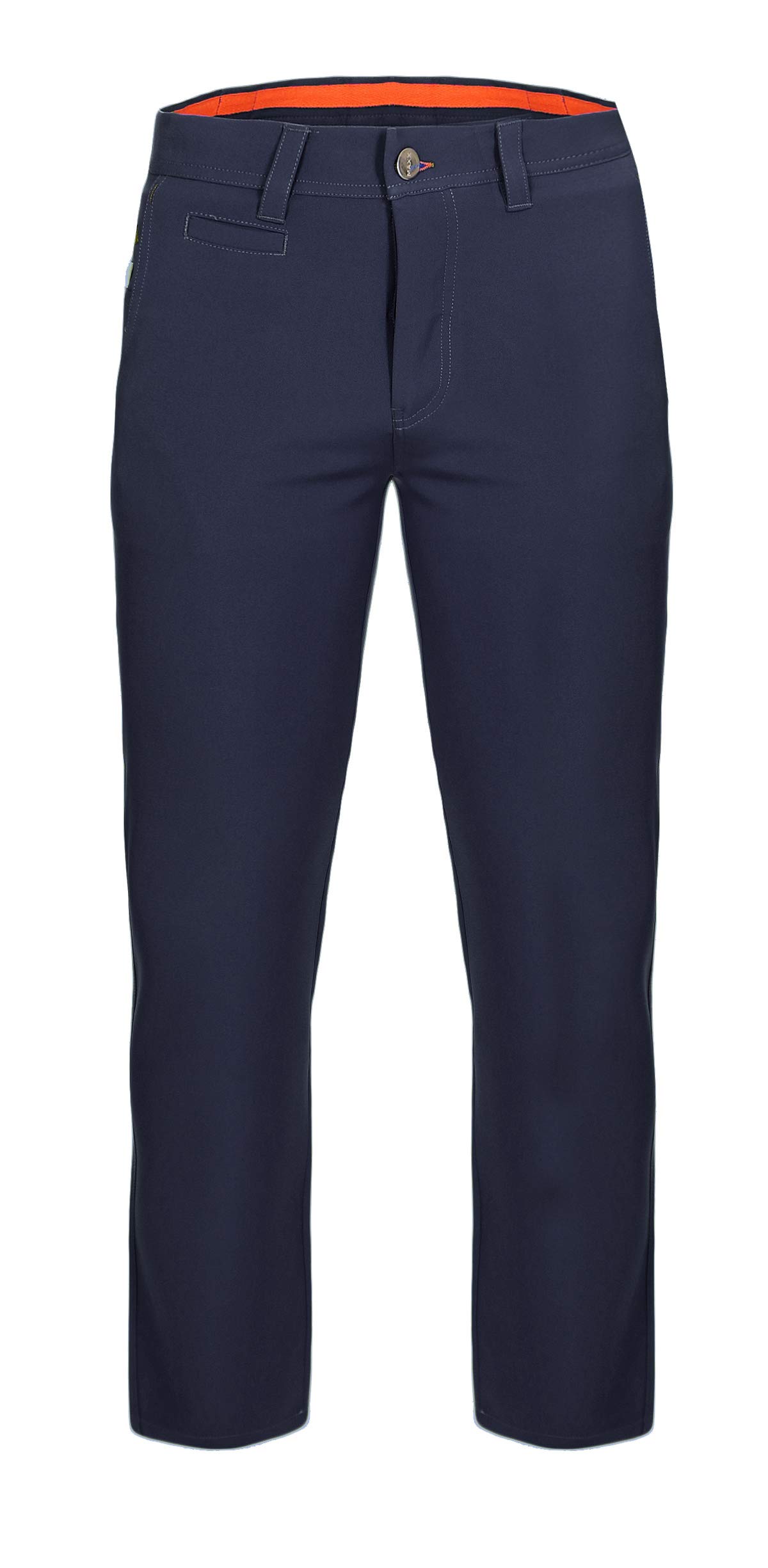 MAXX - Pantaloni da golf da ragazzo con cintura regolabile, Blu marino, 164