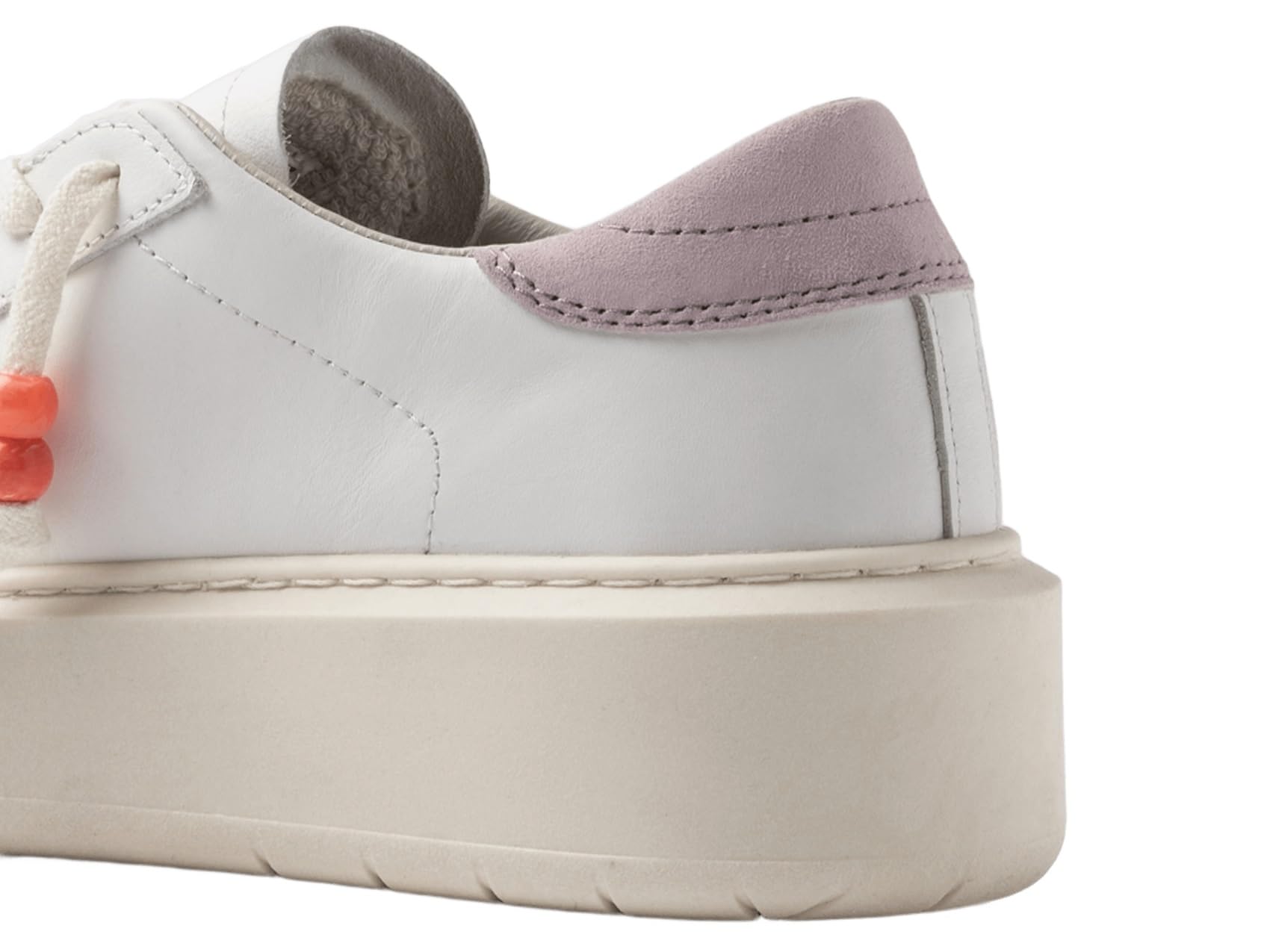 D.A.T.E. Sneaker Donna Hill Low Platform Calf White-Pink