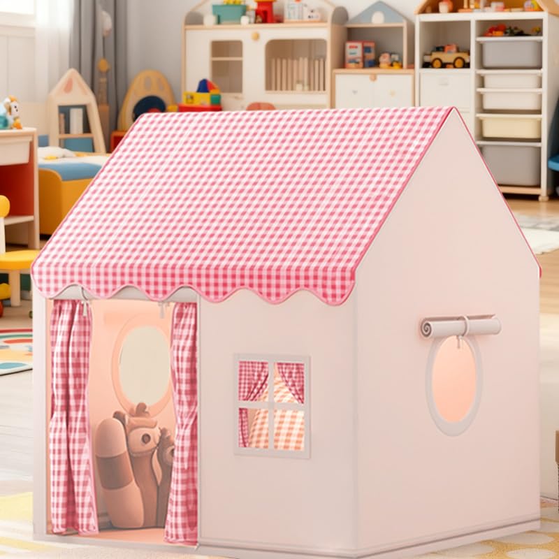 Tente de Jeu Enfants, Grande Princesse Maison de Jouets 120 x 105 x 128 cm Rose