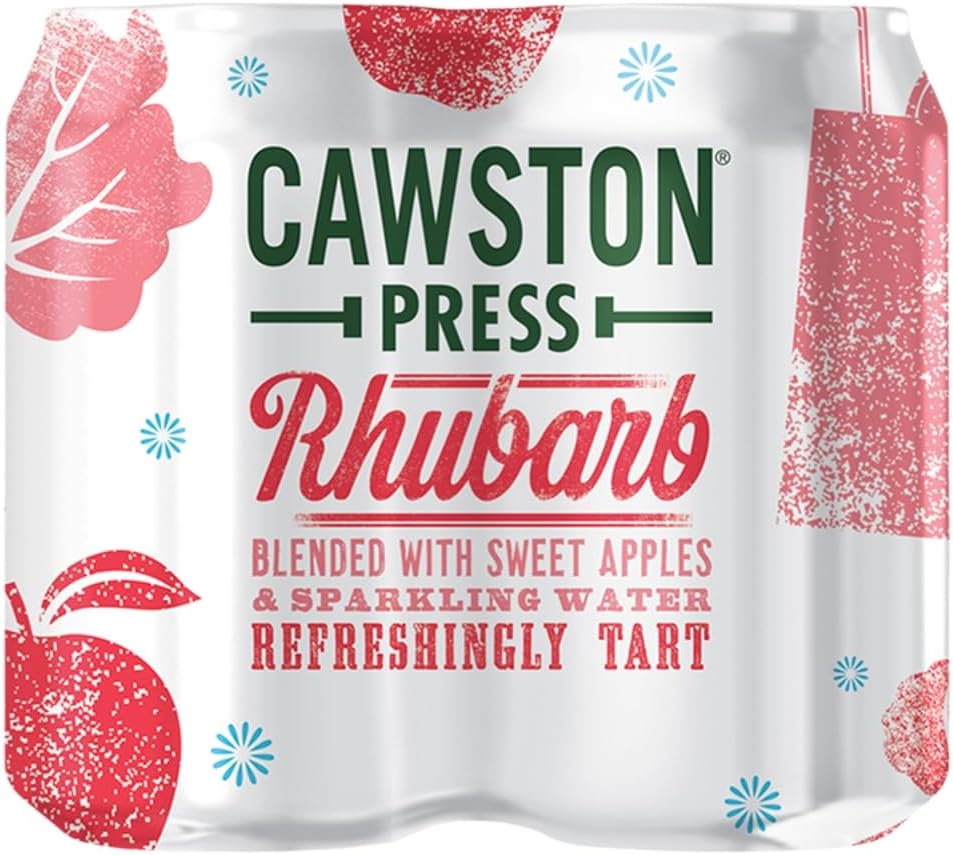 Cawston Press Rhubarb, 4 x 330ml Cans