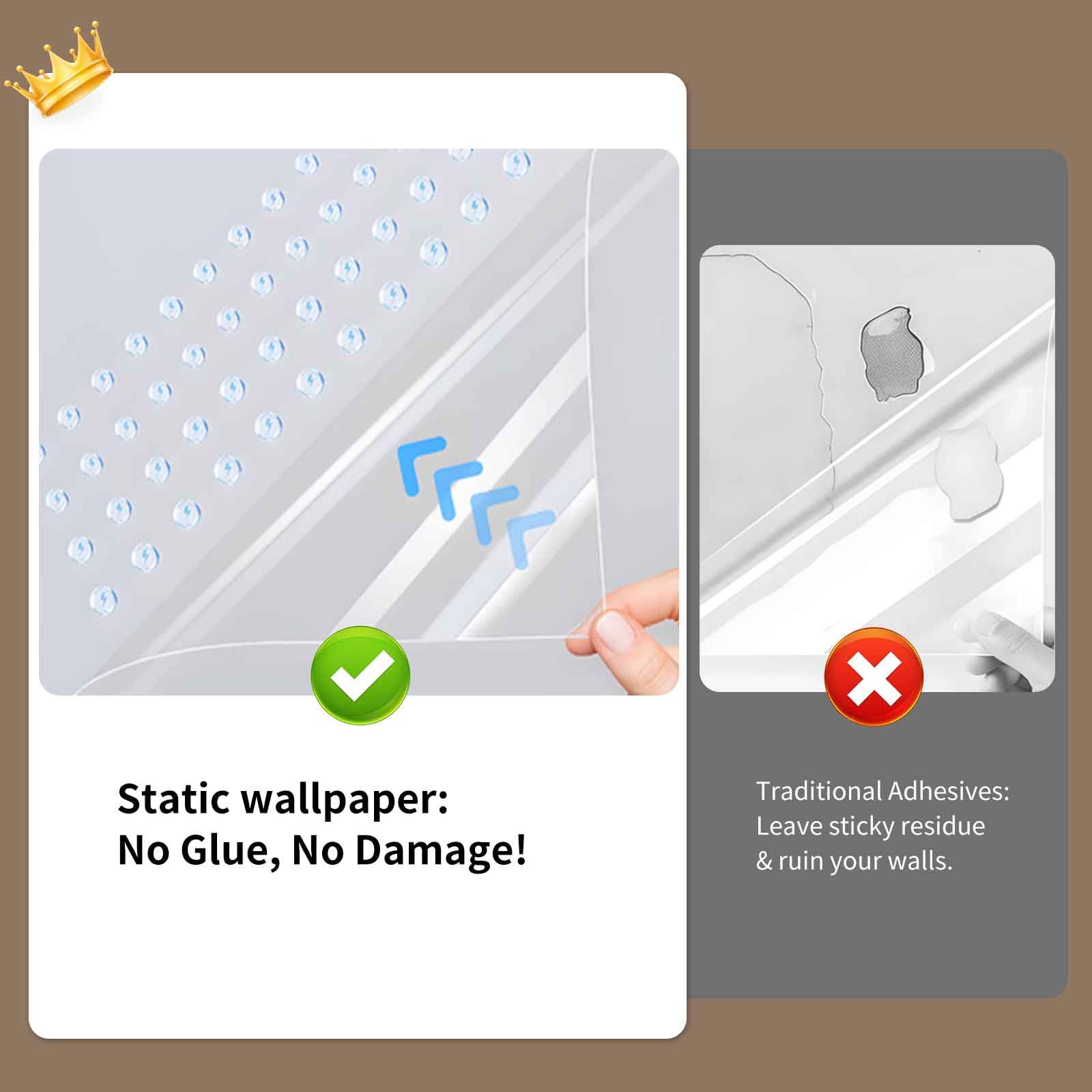 Clear Wall Protector - Static Film, No Residue -2