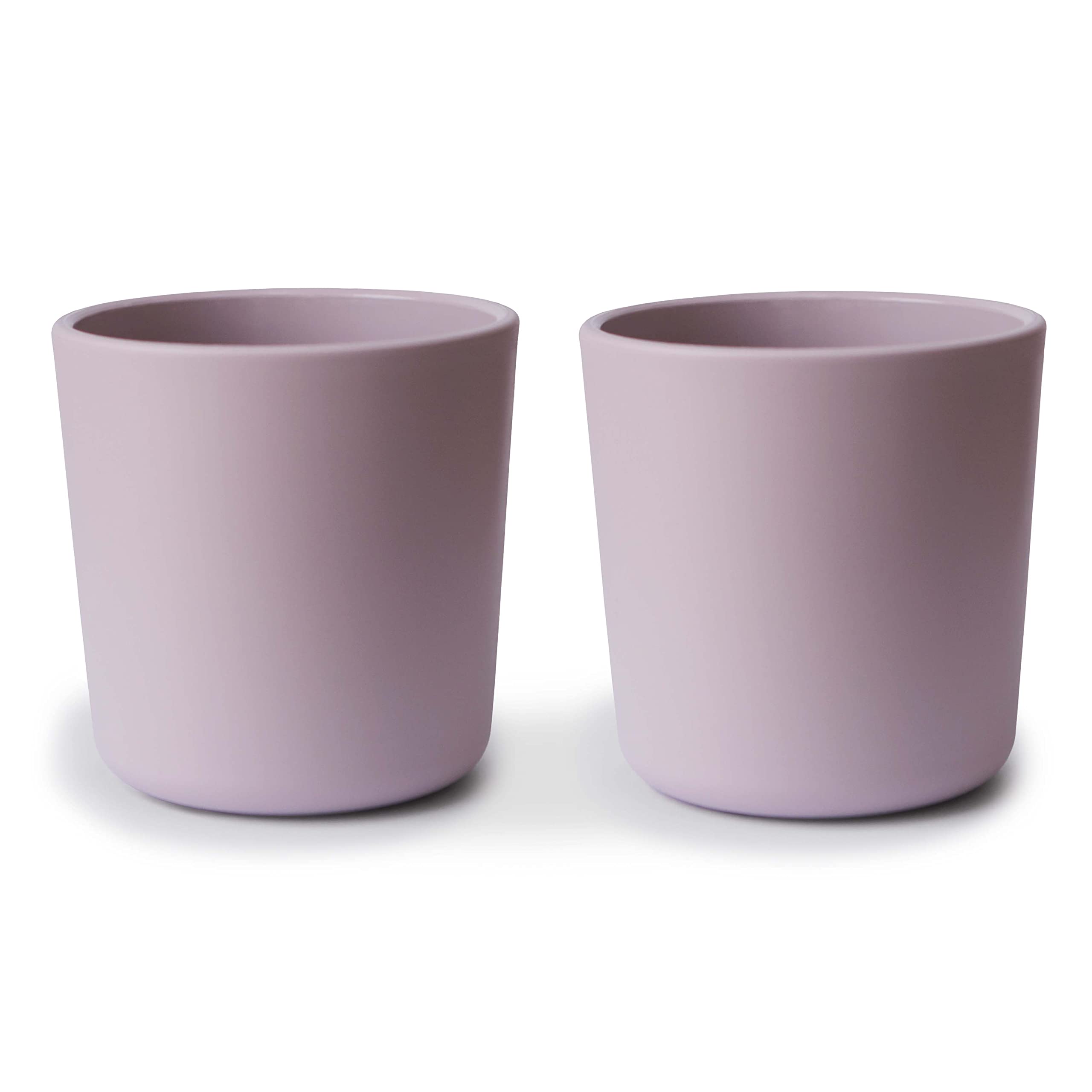 Mushie Dinnerware Cups for Kids | Set of 2 | Reusable BPA Free | Dishwasher & Microwave Safe Cups | Easy to Hold | Made in Denmark | (Soft Lilac)