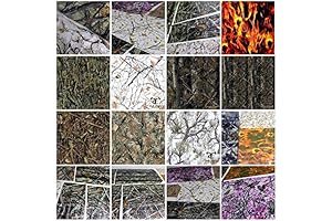 Ultimate Hydrographic Film Kit for Camo Designs: True Timber Blaze Camo, Skulls, Scraps