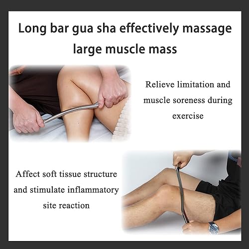 Miniatura 3 de Gua Sha - Juego de 7 herramientas de masaje para raspar músculos herramienta IASTM para movilización de tejidos blandos terapia física