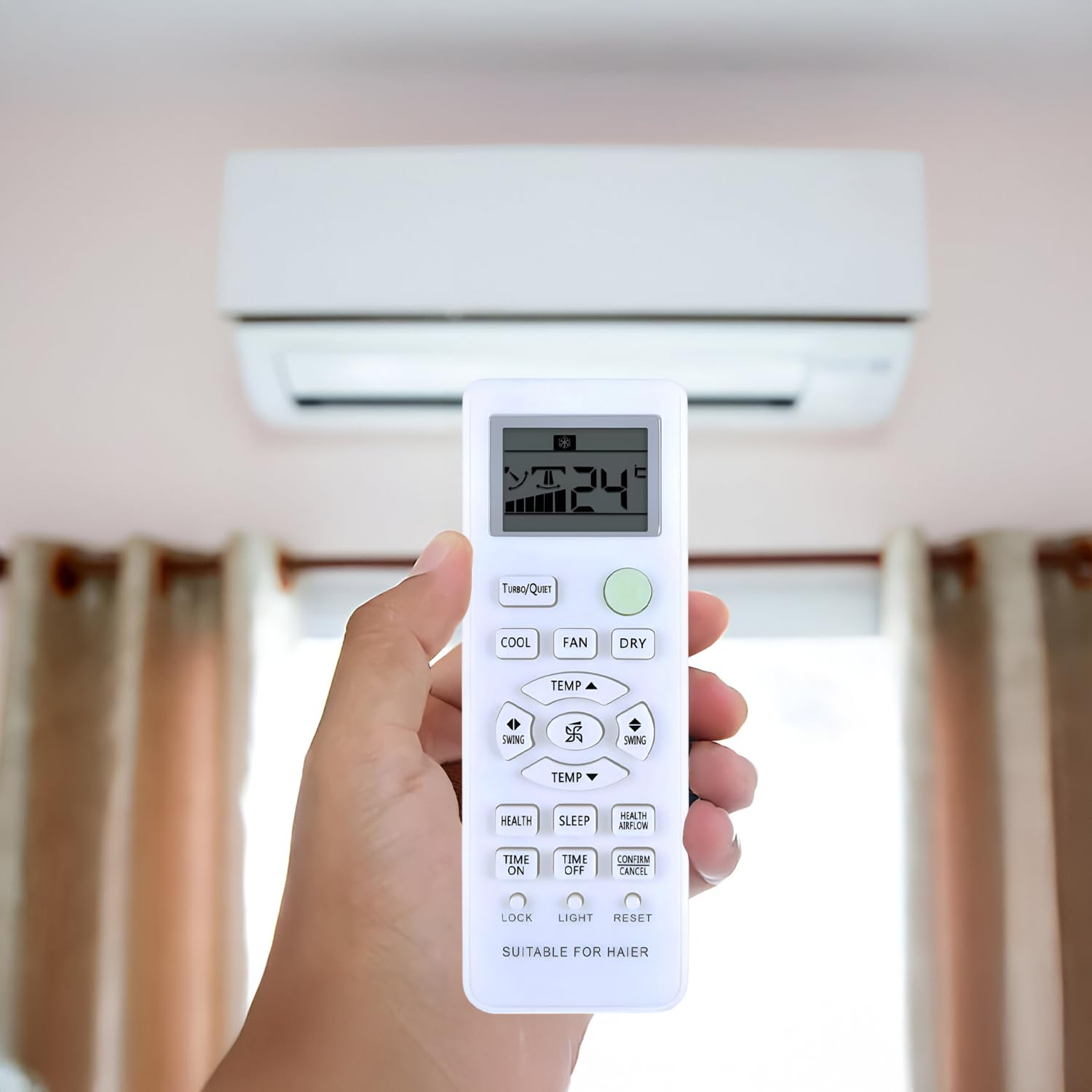 HICLE Remote Control for Haier Air Conditioners | Compatible with Various Models - No Setup Required - Ergonomic Design 1