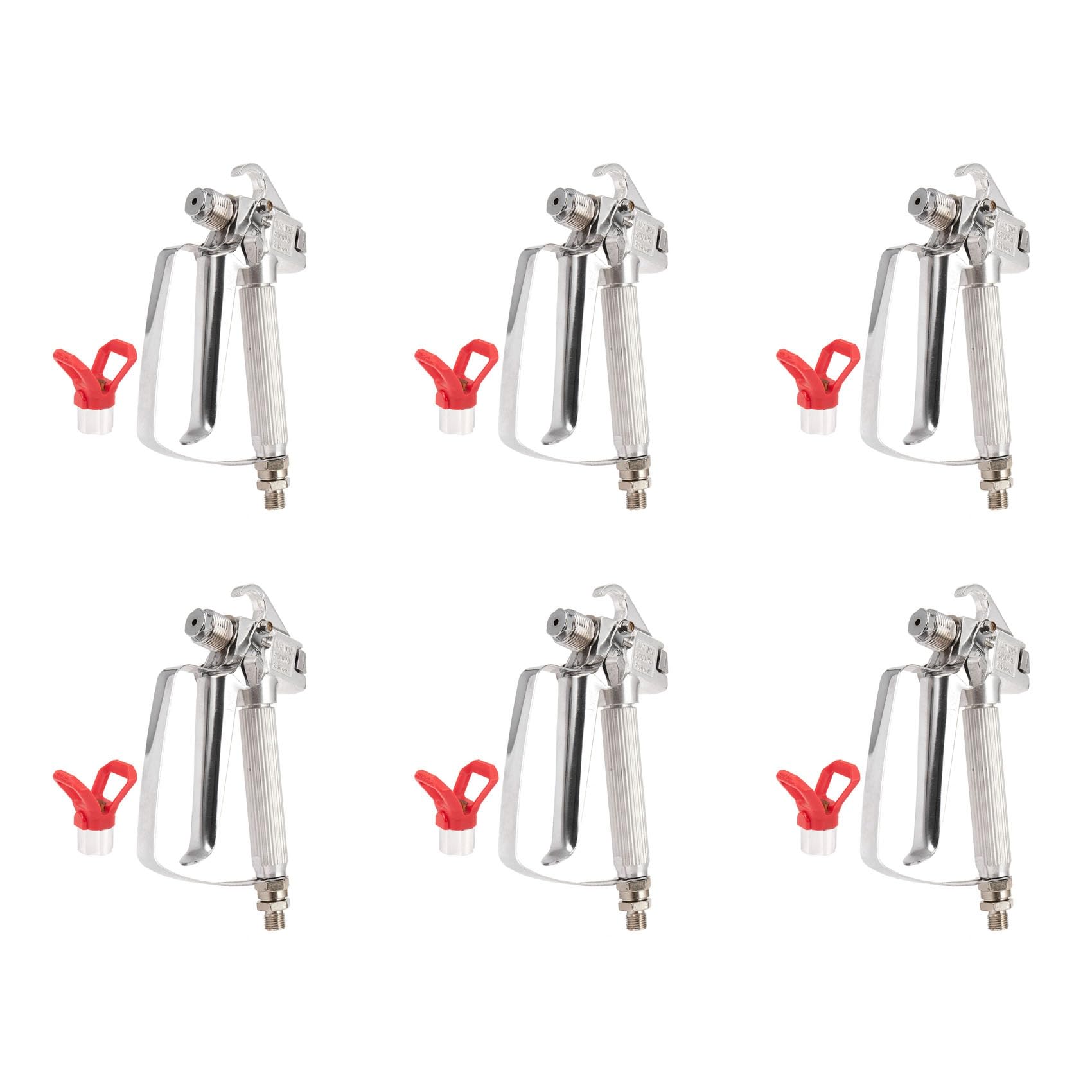 Ctrlzs 6X 3600Psi Airless Paint With Nozzle Guard For Pump Sprayer And Airless Spraying Machine