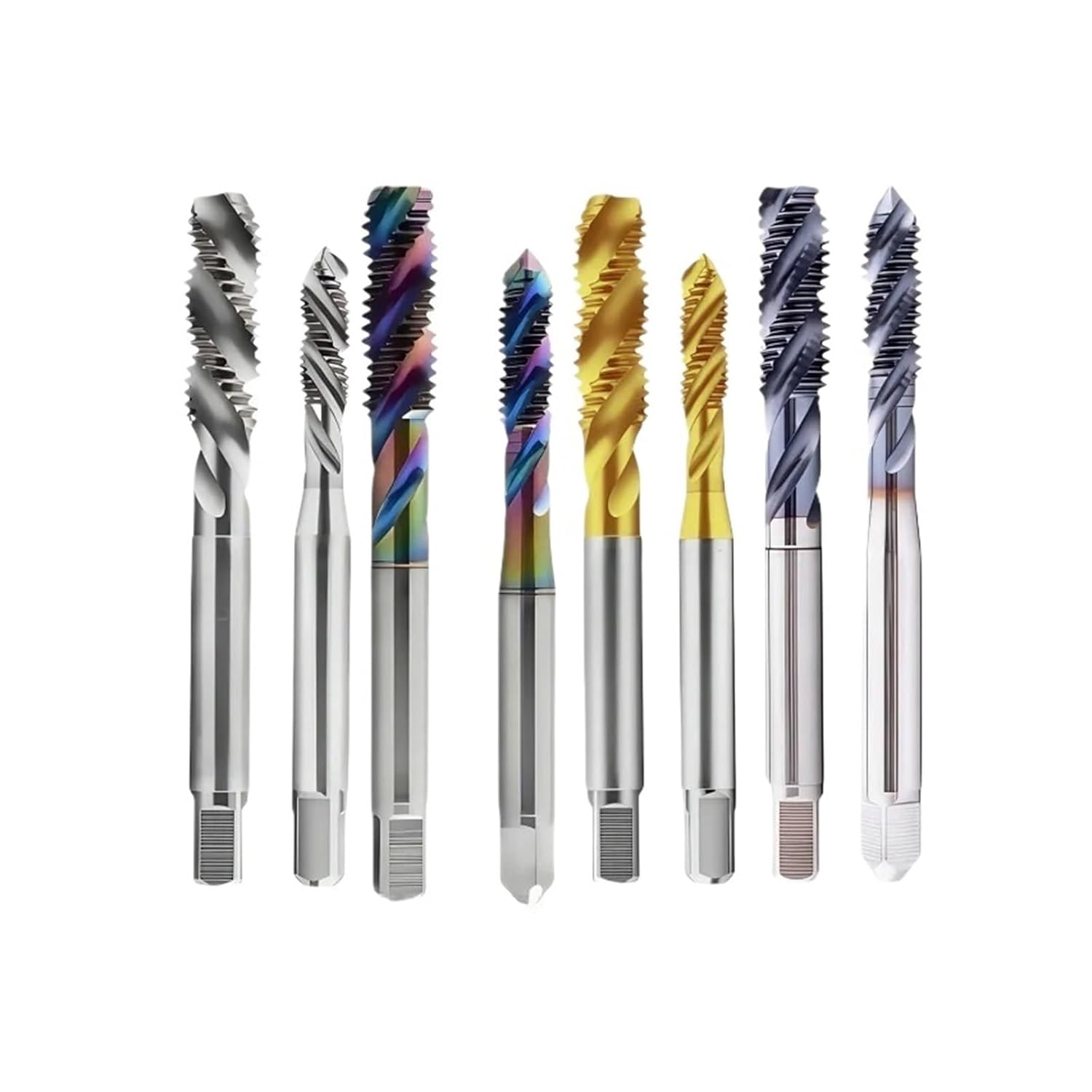 Drill Tap Bit Set, 1PCS Spiral Fluted Tap UNC Machine Screw Thread Taps