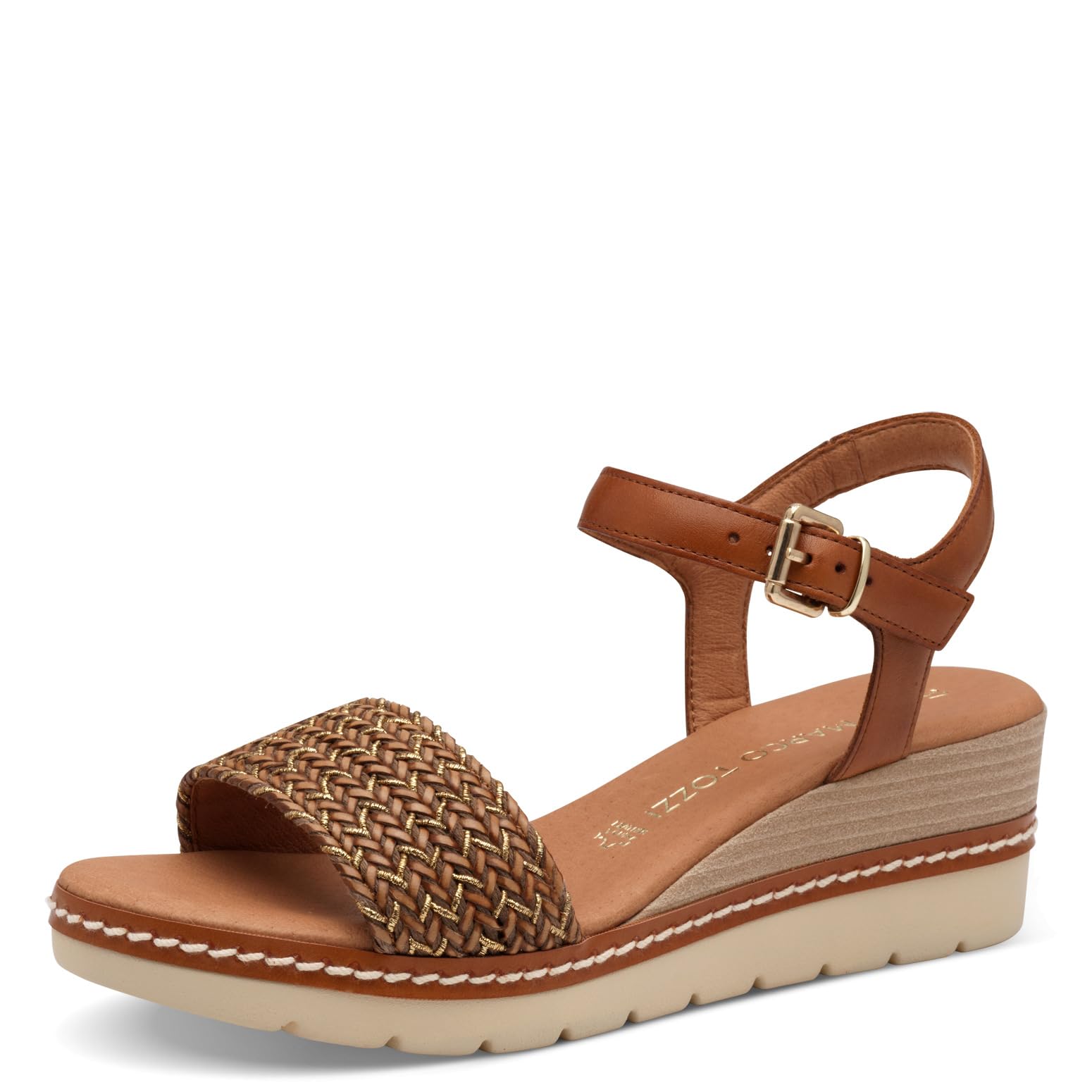 MARCO TOZZI Women's Sandale 2-28720-44, Brown, 6.5 UK