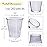 Craft And Party, 1oz 200 pcs Premium Clear Shot Glasses. Disposable Clear Cups for Wine Tasting, Vodka, Whiskey, jelly shot, sample Cups For Party and Gathering. (200, 1oz)