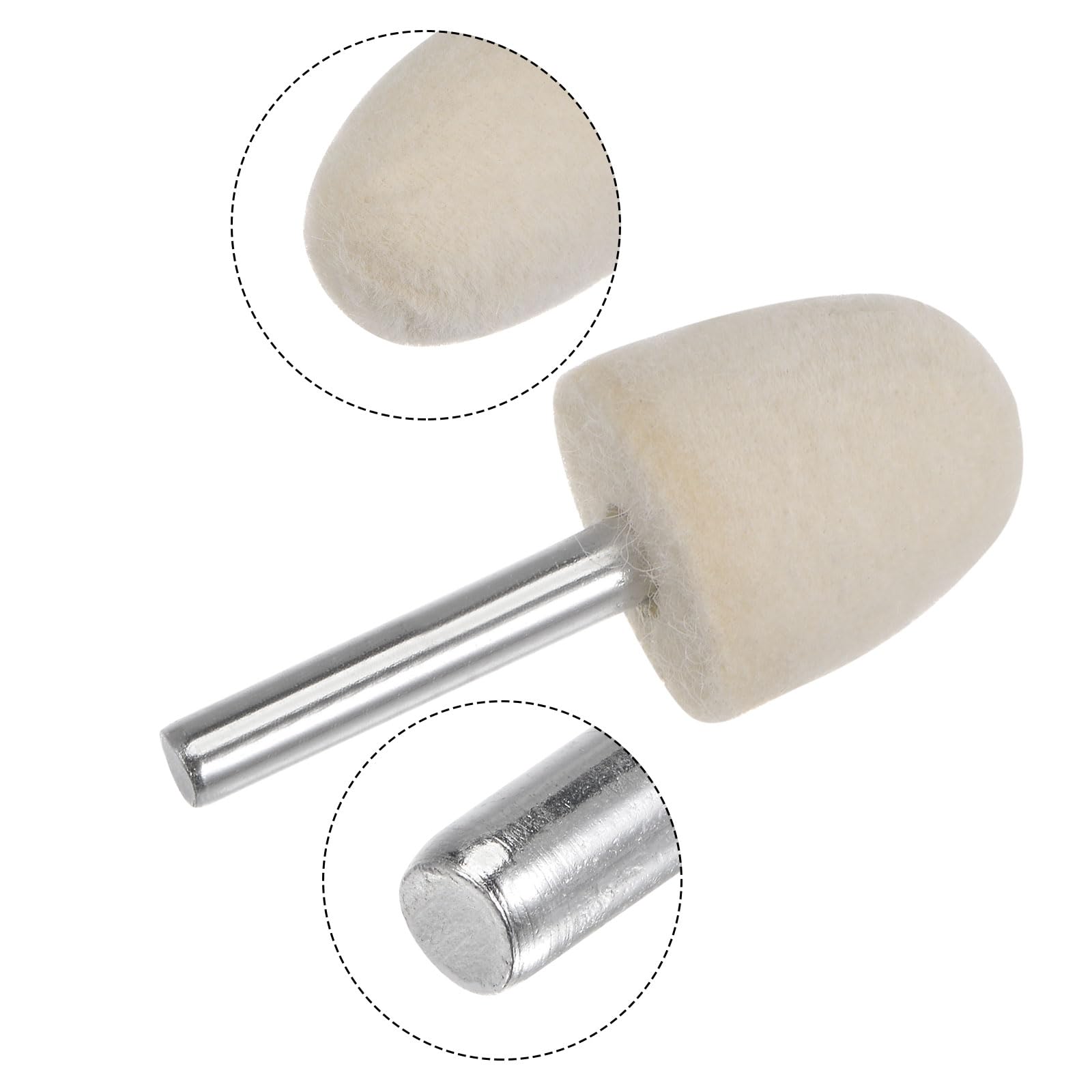 10 Punte In Feltro Per Lucidatura 40mm - Per Utensili Rotanti, Lucidatrici - Foto 4