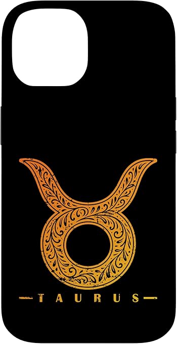 Orange Gradient Taurus Sigil Case for iPhone 14