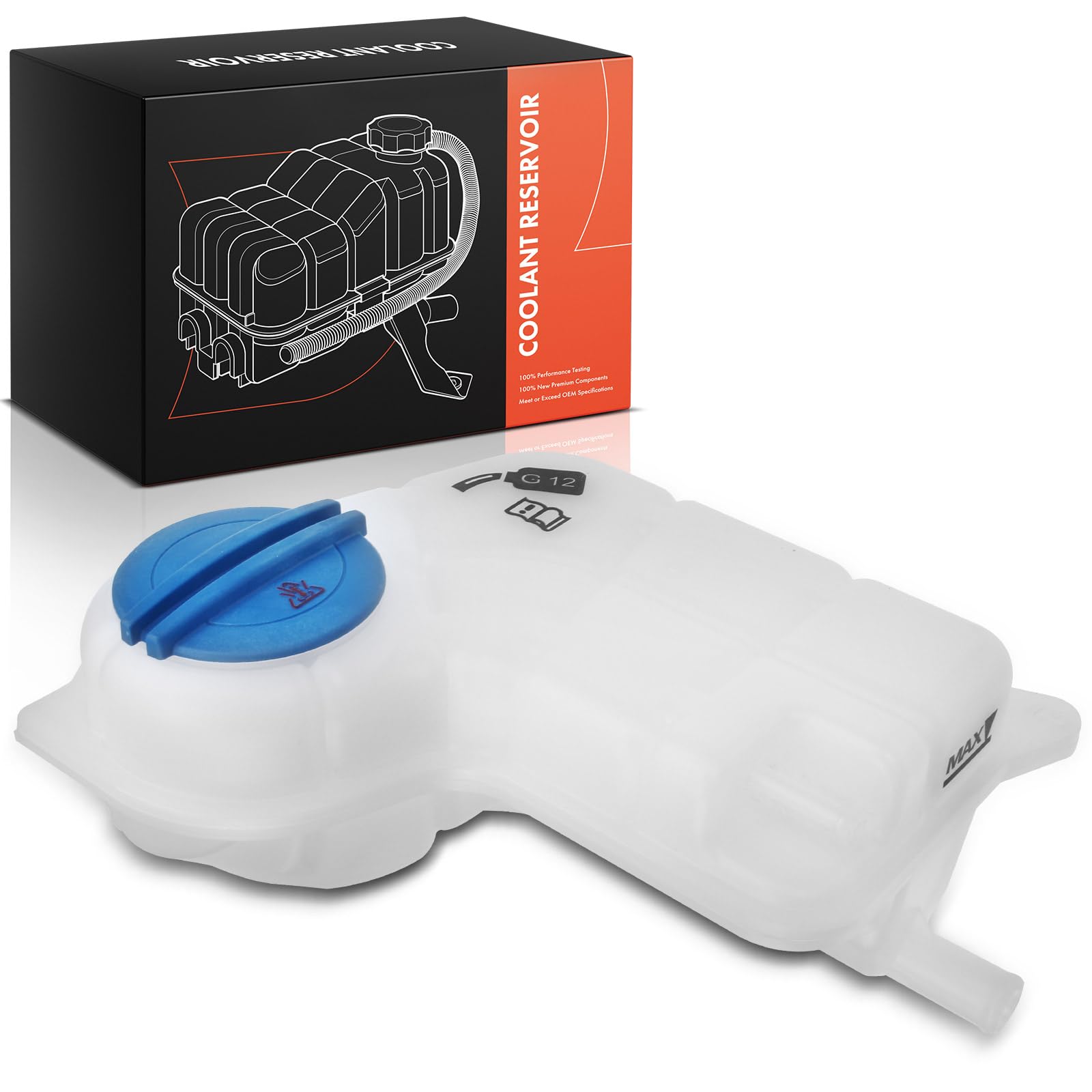 Frankberg Coolant Expansion Tank Compatible with A4 8EC B7 8E2 B6 Avant 8ED B7 8E5 B6 A6 4B2 C5 Avant 4B5 1.6L-3.2L 2000-2008 8E0121403