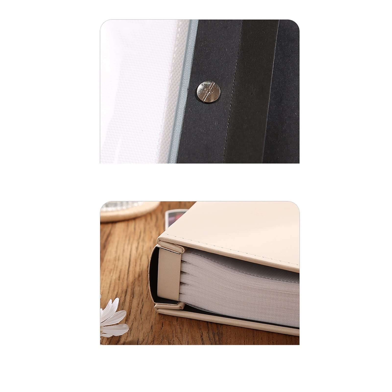 Cuaderno de viaje de aniversario, 1000 álbumes de fotos, álbum de recuerdos, edición familiar, libro de almacenamiento de tarjetas postales intersticiales de gran capacidad para parejas, álbum de