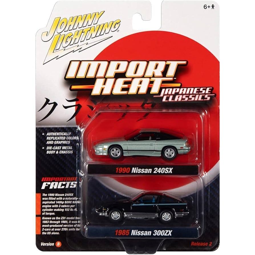 Amazon.com: Johnny Lightning 1/64 Nissan 240SX 1990 Green