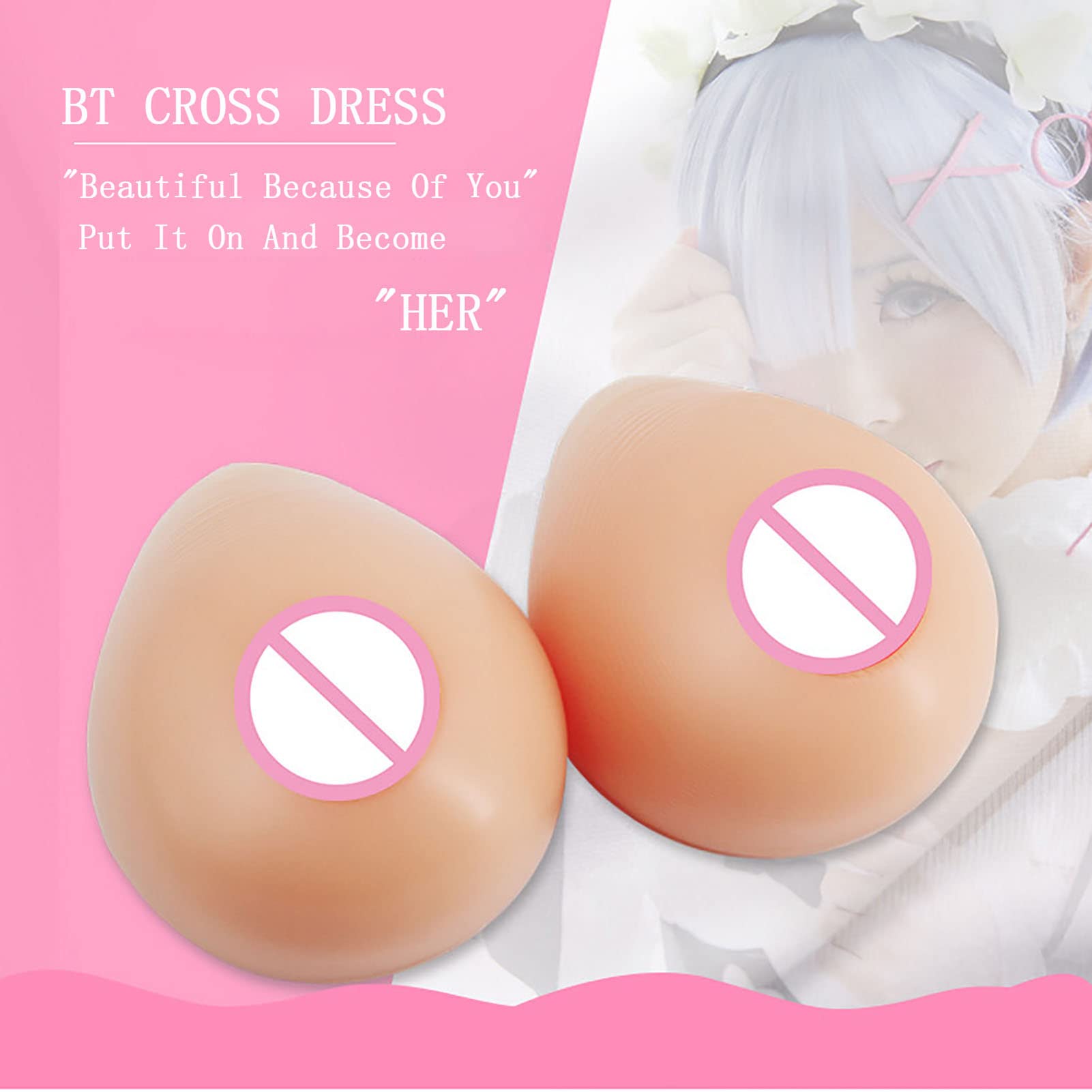 1 Para Opatrunek Krzyżowy Silikonowe Piersi W Kształcie Kropli Fałszywe Piersi Fałszywe Cycki Podzielone Cosplay Samoprzylepne Piersi Transwestyci Crossdressers Tran 2800g