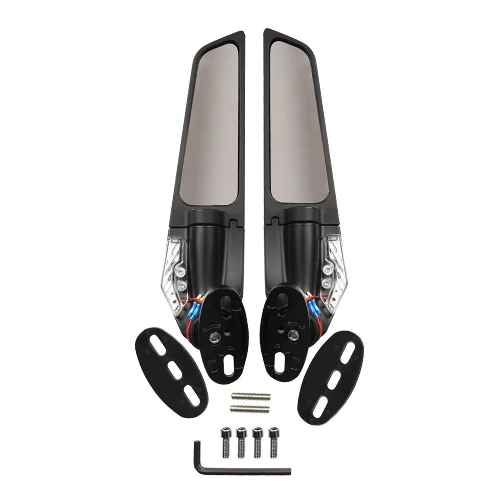 Espejo ajustable de motocicleta con rotación completa para Suzuki GSX650F y GSXR