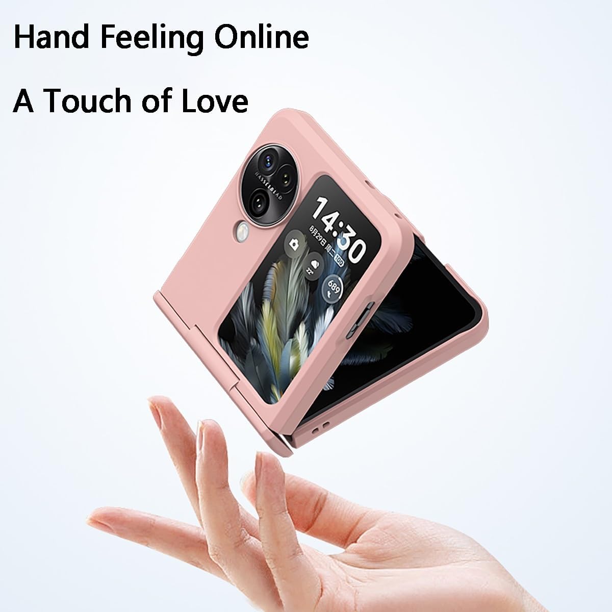 Case Compatible with Oppo Find N3 Flip Case [Hinge Protection],Hard PC Shell Ultra Thin Slim Protective Phone Case Cover for Oppo Find N3 Flip (Bluegreen Gradient)