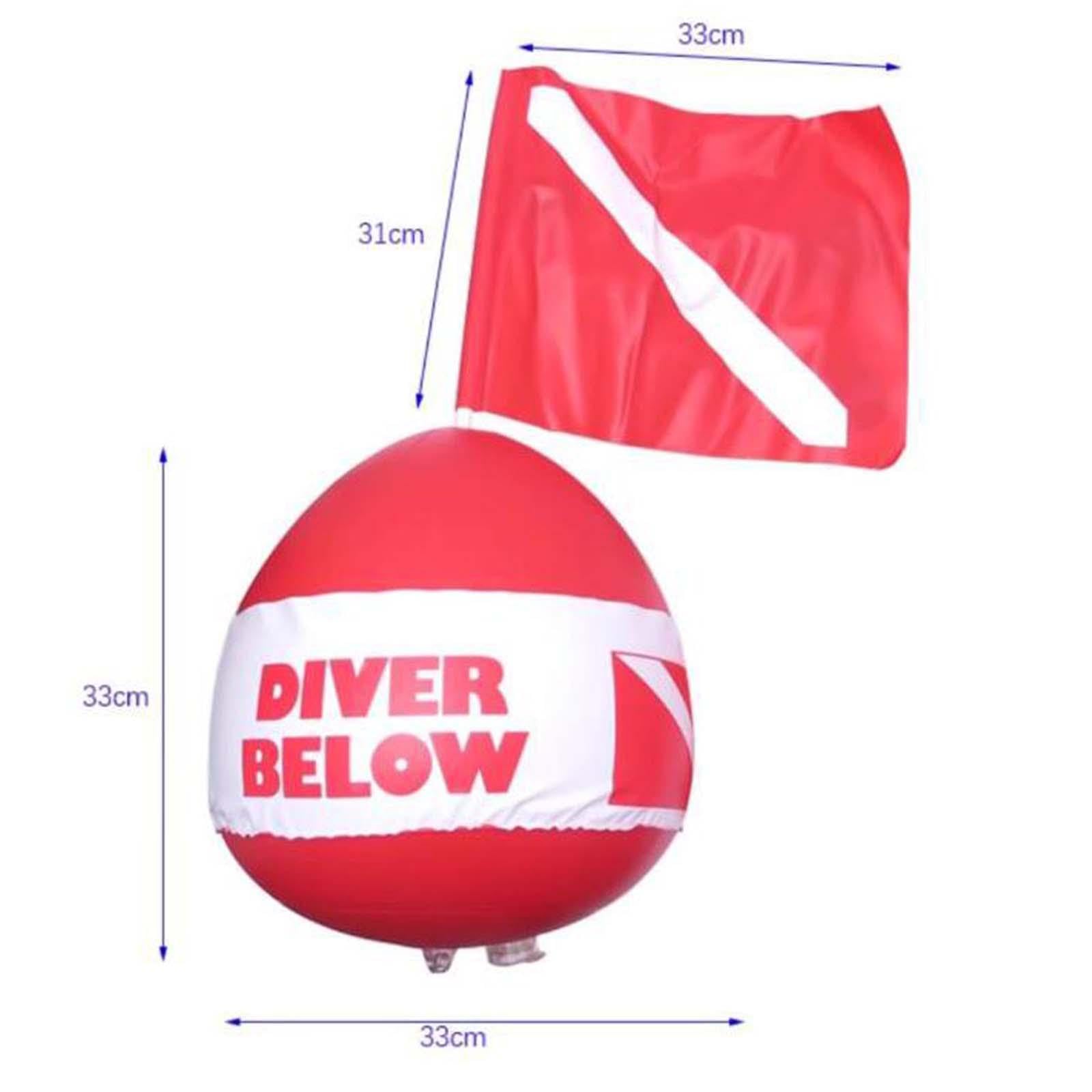 Galleggiante da Sub con Bandiera per Immersioni in Spiaggia E Pesca Subacquea.