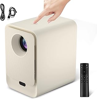 Projetor 4K 1080P Full HD Suporte 8000 Lumens, Projetor Led Auto de Correcção Trapezóide Horizontal