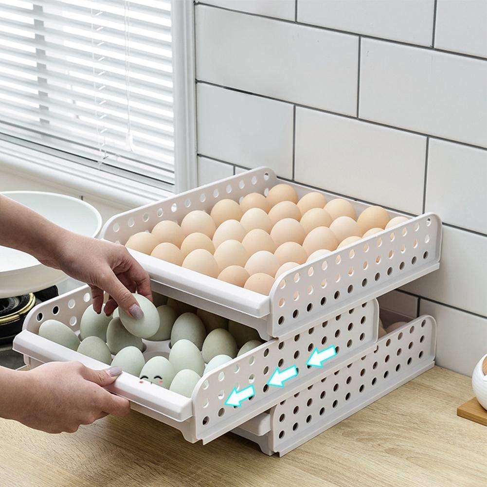 Caja Organizadora De Caja De Huevos para 120 Huevos Caja De Almacenamiento De Huevos De Cocina Caja De Almacenamiento De Huevos De 4 Capas