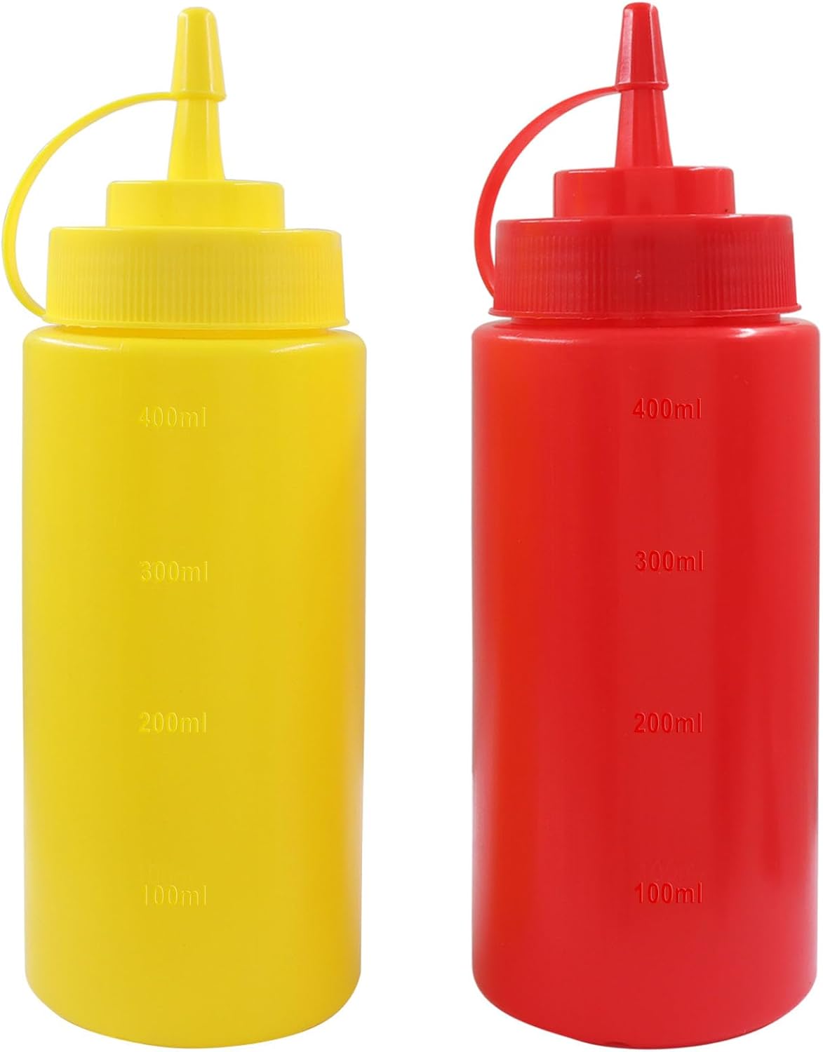 3 Pack Leak Proof Condiment Squeeze Bottles, 12 oz