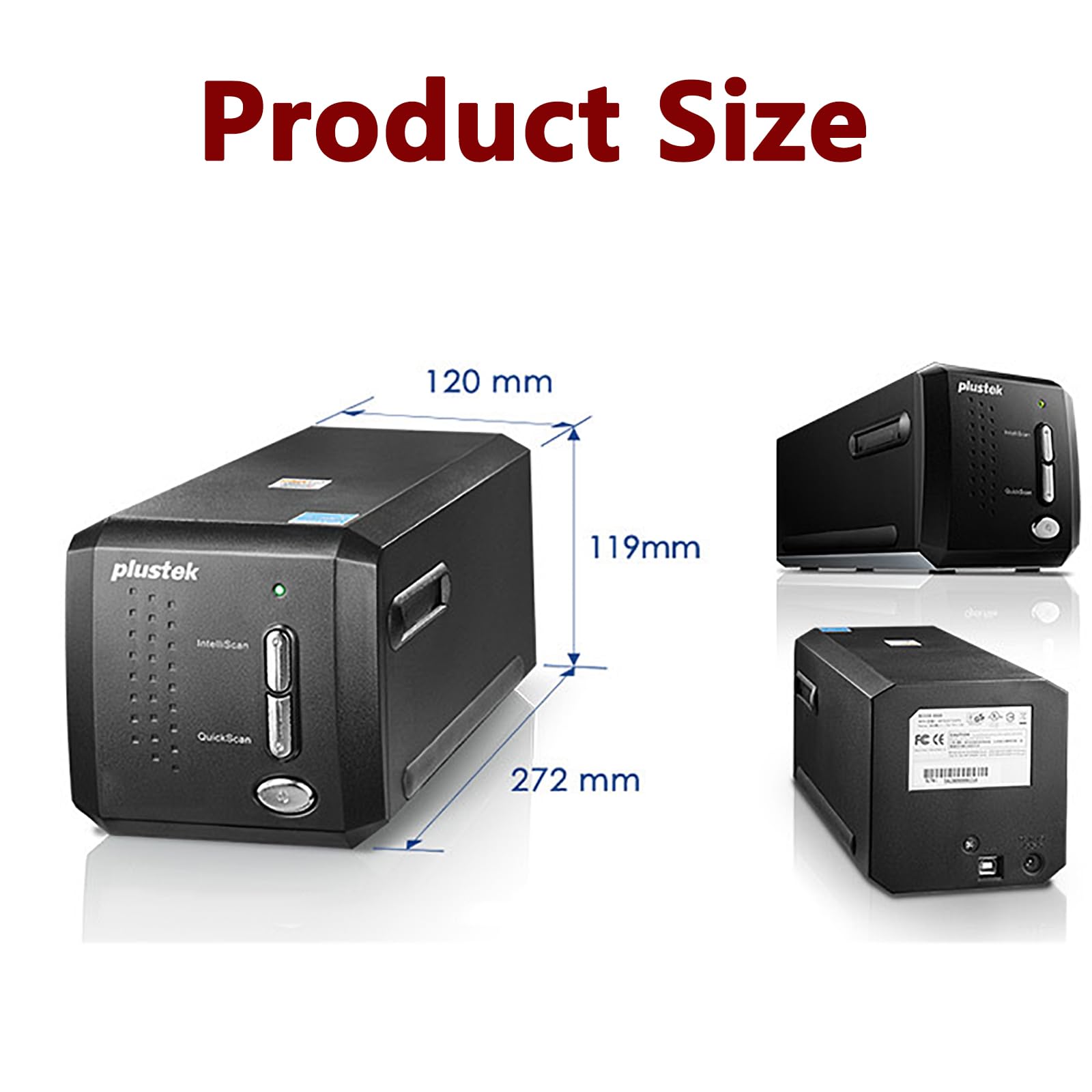 Scanner Automatique Films Et Diapositives,numériseur Films Et Diapositives 35mm avec Une Résolution 7200dpi Et Une Densité Dynamique 3,6D,réparation Poussière/Rayures Et Édition Logiciels