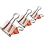 Z ZICOME 50 Pack Binder Clips, Rose Gold, Assorted Sizes (1-1/4 inch, 1 inch, 3/4 inch)