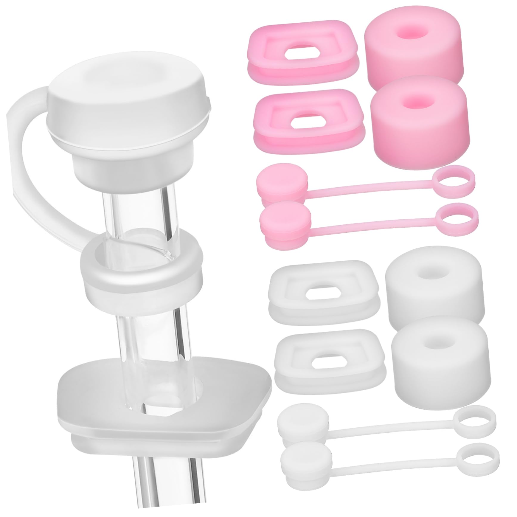 OFFSCH 12 in 1 Straw Topper Set Straw Covers for Leakproof Tumbler Accessories