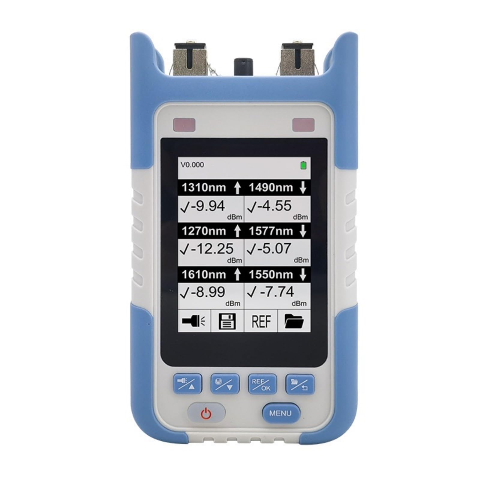 Le wattmètre optique 10GEPON XGPON XGSPON PON prend en charge jusqu'à 6 longueurs d'onde for tester l'analyseur d'inventaire réseau Testeur de fibre optique(A)