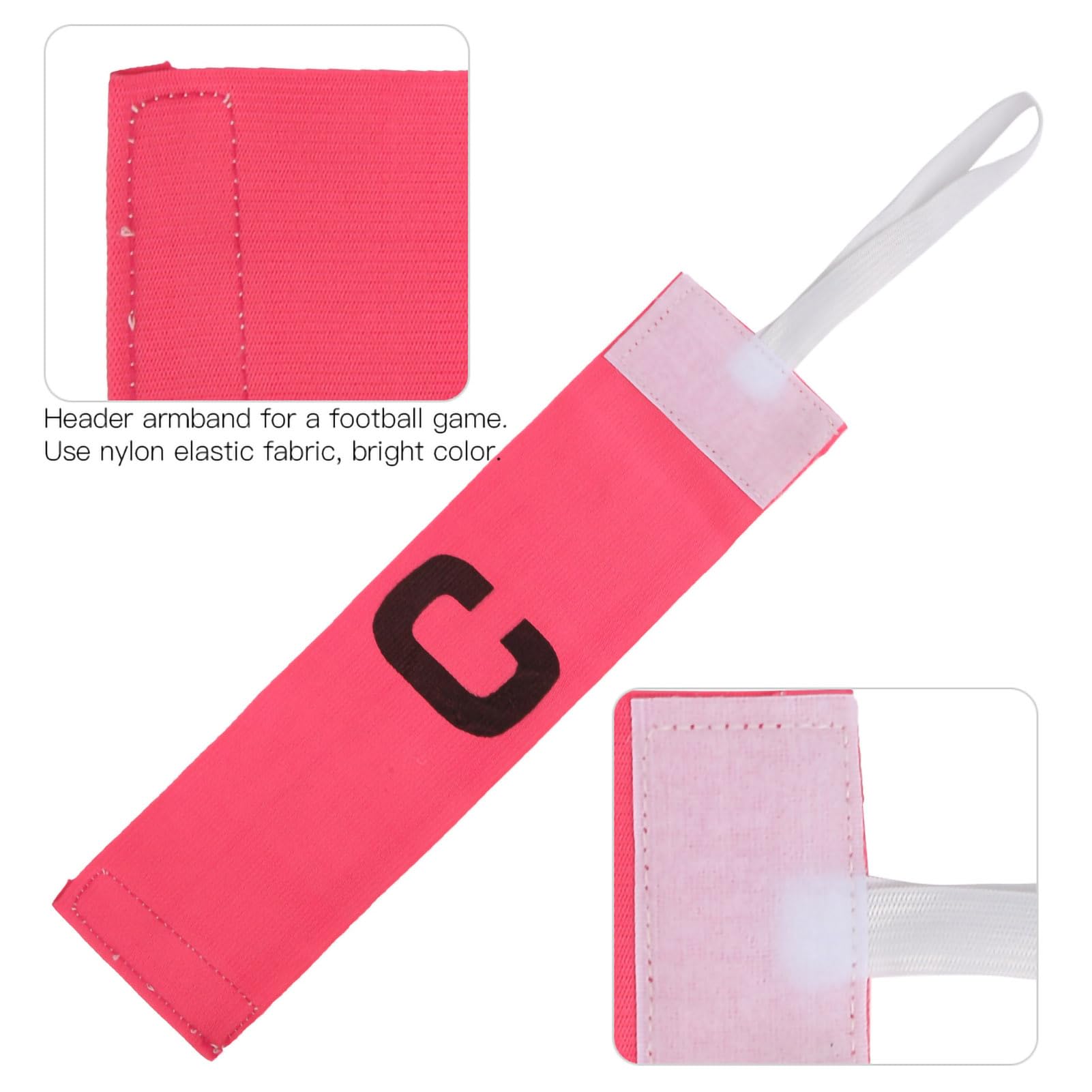 ACAGALA 10Pcs Running Exercise Football Header Game Brassard Armband Elastic Paste Winding C Word (Pink)