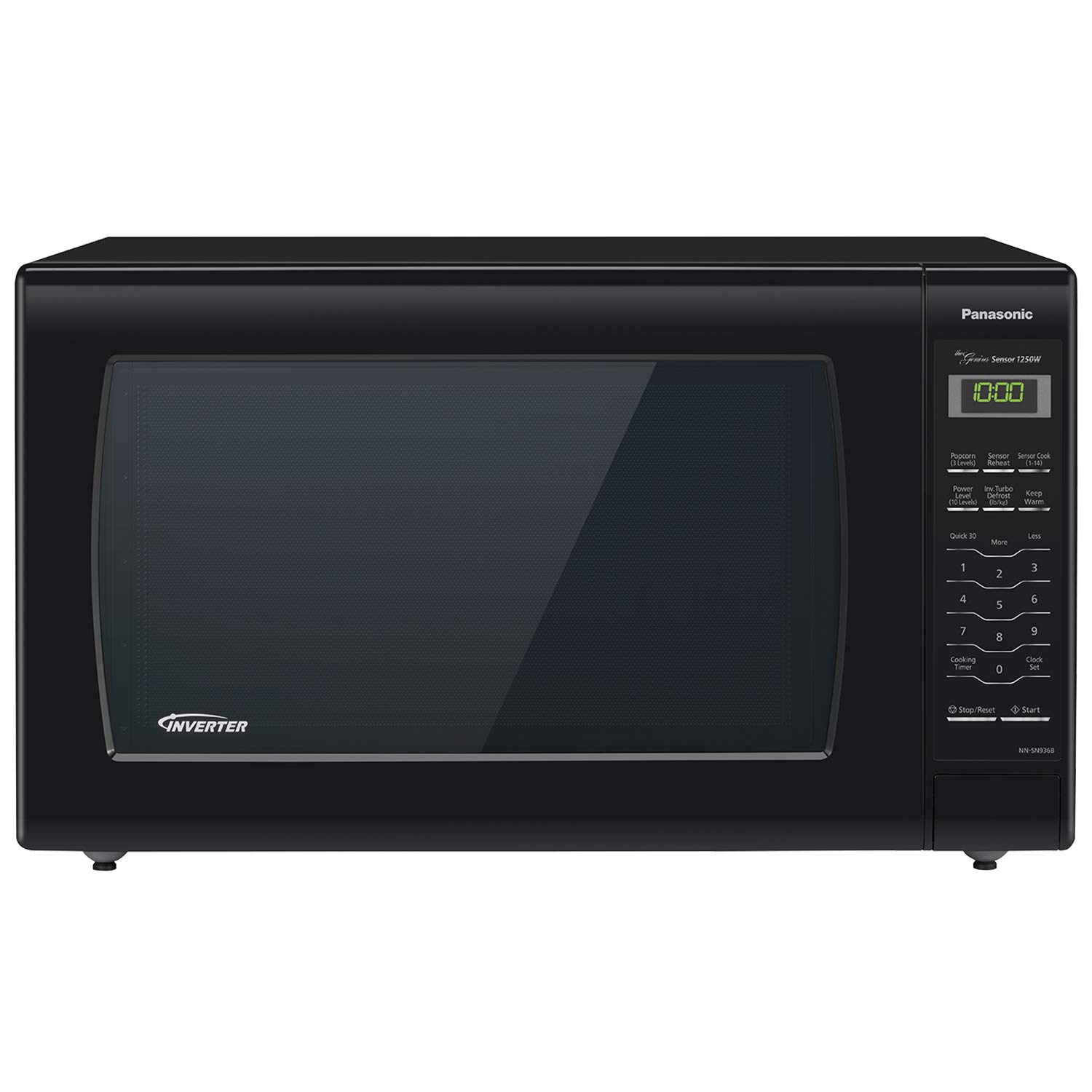 Panasonic Microwave Oven NN-SN936B Black Countertop with Inverter Technology and Genius Sensor 2 2 Cubic Foot 1250W