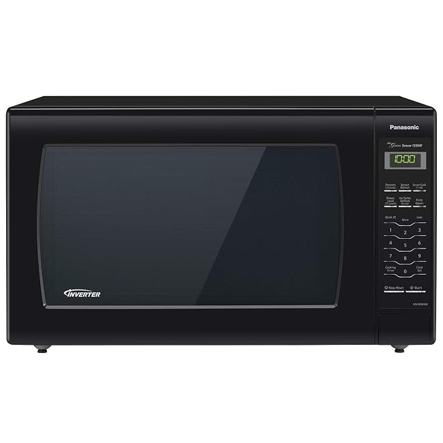 Panasonic Microwave Oven NN-SN936B Black Countertop with Inverter Technology and Genius Sensor 2 2 Cubic Foot 1250W