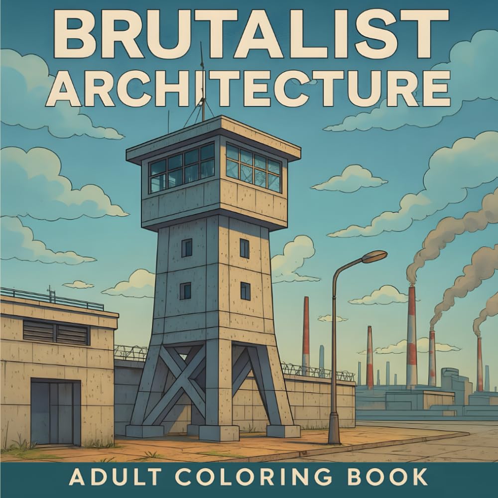 Brutalist Architecture: Adult Coloring Book (Structures of Authority: A Pop Art Book Series)