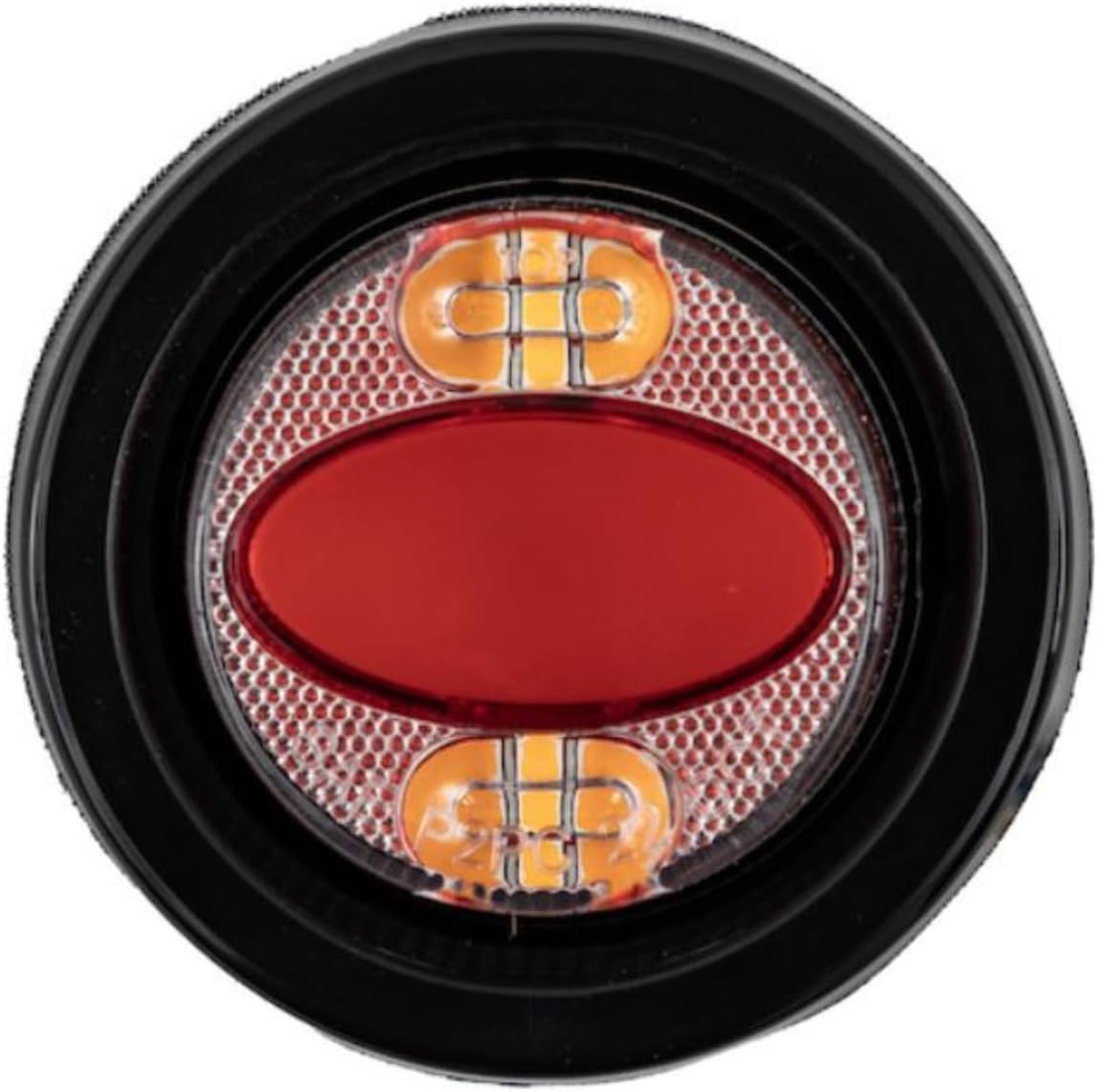 BUYERS PRODUCTS 2.5 Inch Marker Strobe Combo Light-Red/Amber 5622501