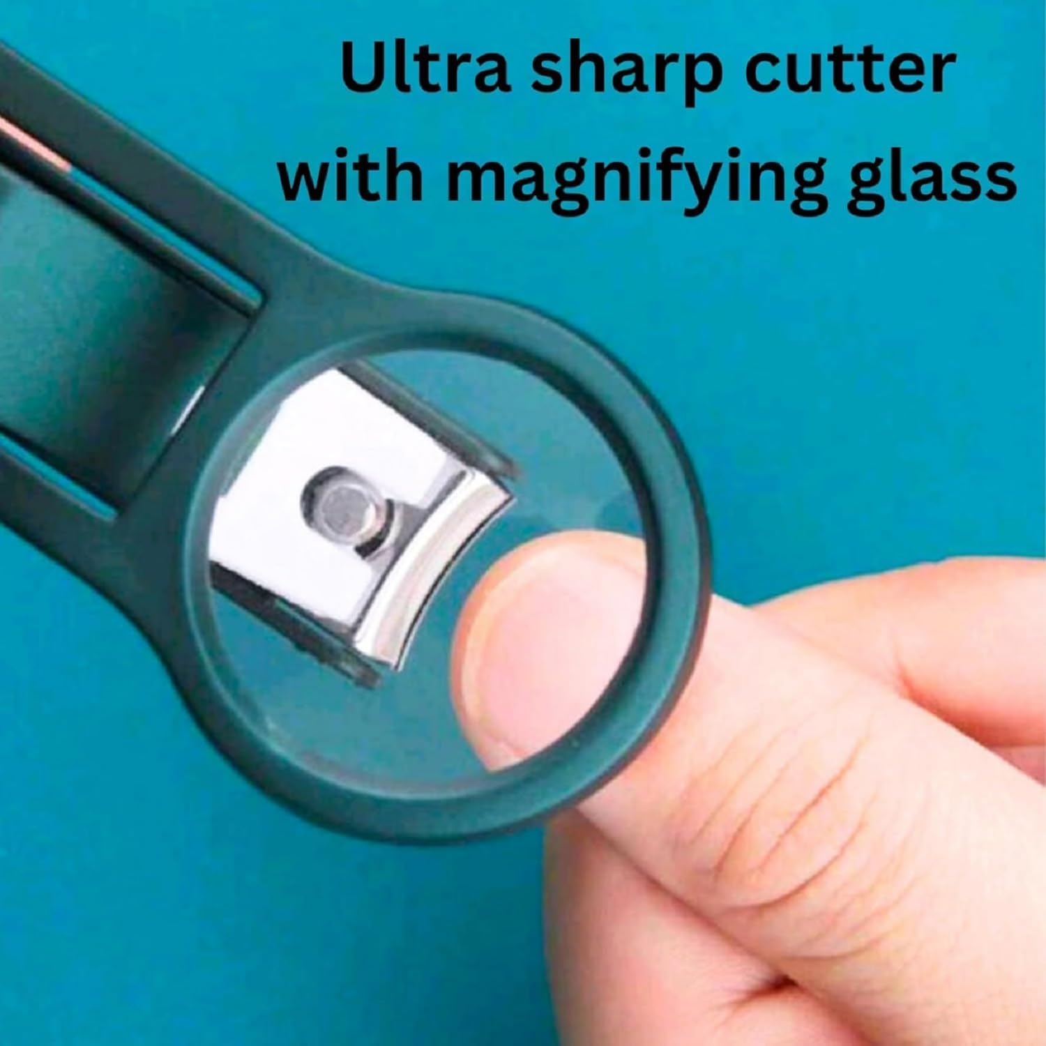 Patrani Fashion Magnifying Glass Super Nail Cutter with 3X Zoom Lens Personal Care Nail Clippers, Pedicure Tools For Feet, Nails And Suitable For Men, Women and Children Nail Cutter Set Of 1 2