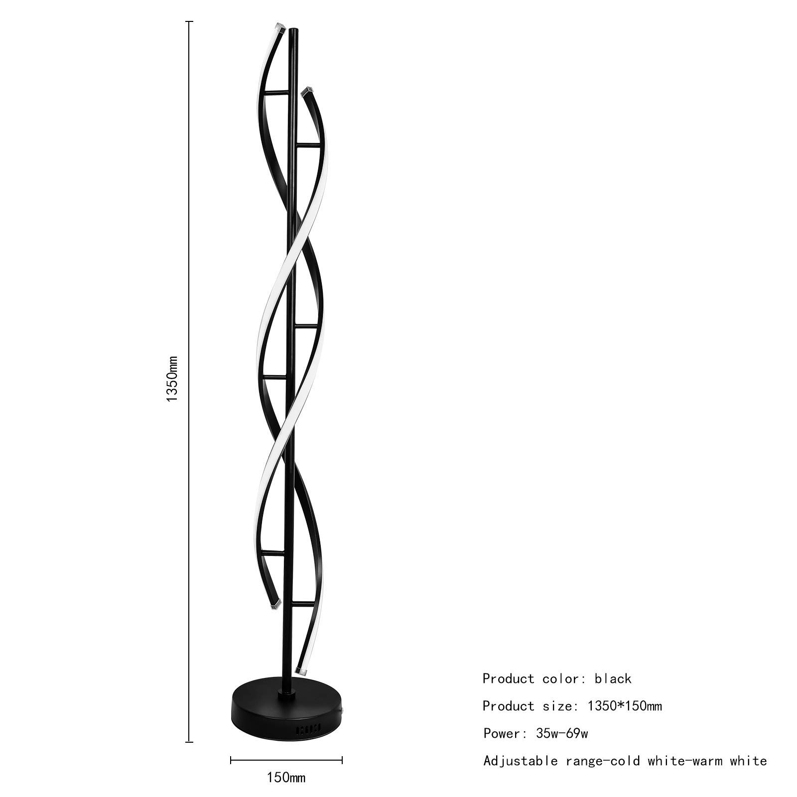 LED Stehlampe Dimmbar Mit Fernbedienung – 20W, RGB Farbwechsel, Moderne Lichtsäule Für Wohnzimmer