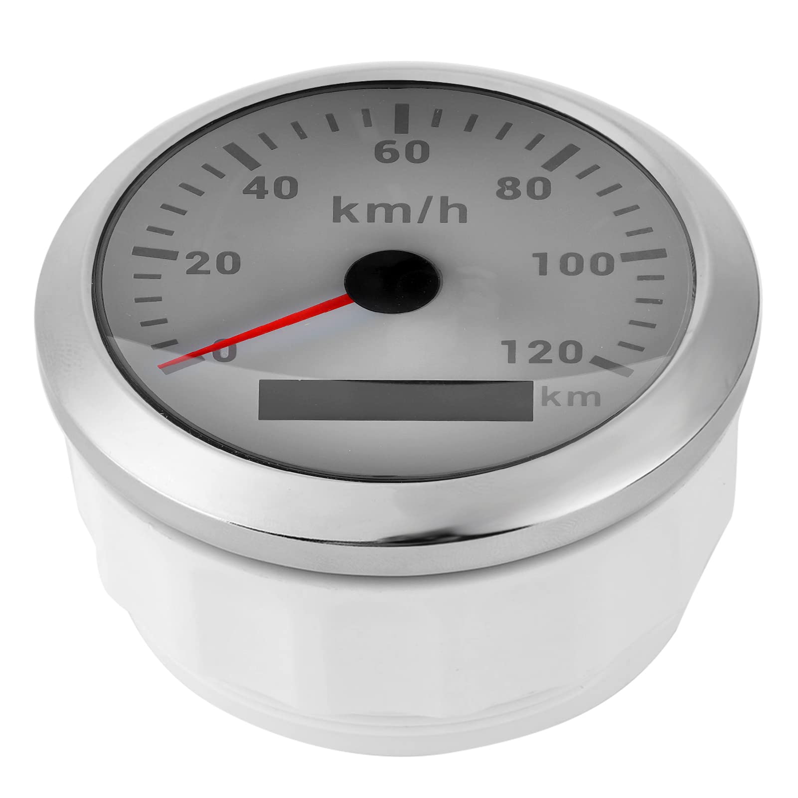 aqxreight Prędkościomierz Obrotomierz 85mm, Wskaźnik 120KM/H IP67 (biała | For boats, yachts, outboard motors, cars, motorcycles, engineering machinery, dial design
