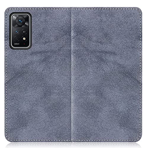 LOOF SIKI ���U�[ �蒠�^ �X�}�z�P�[�X for Xiaomi Redmi Note 11 Pro 5G �p �P�[�X �J�o�[ �蒠�^�P�[�X �J�[�h���[ �}�O�l�b�g�Ȃ� �x���g�Ȃ� [�E�B���^�[�u���[]