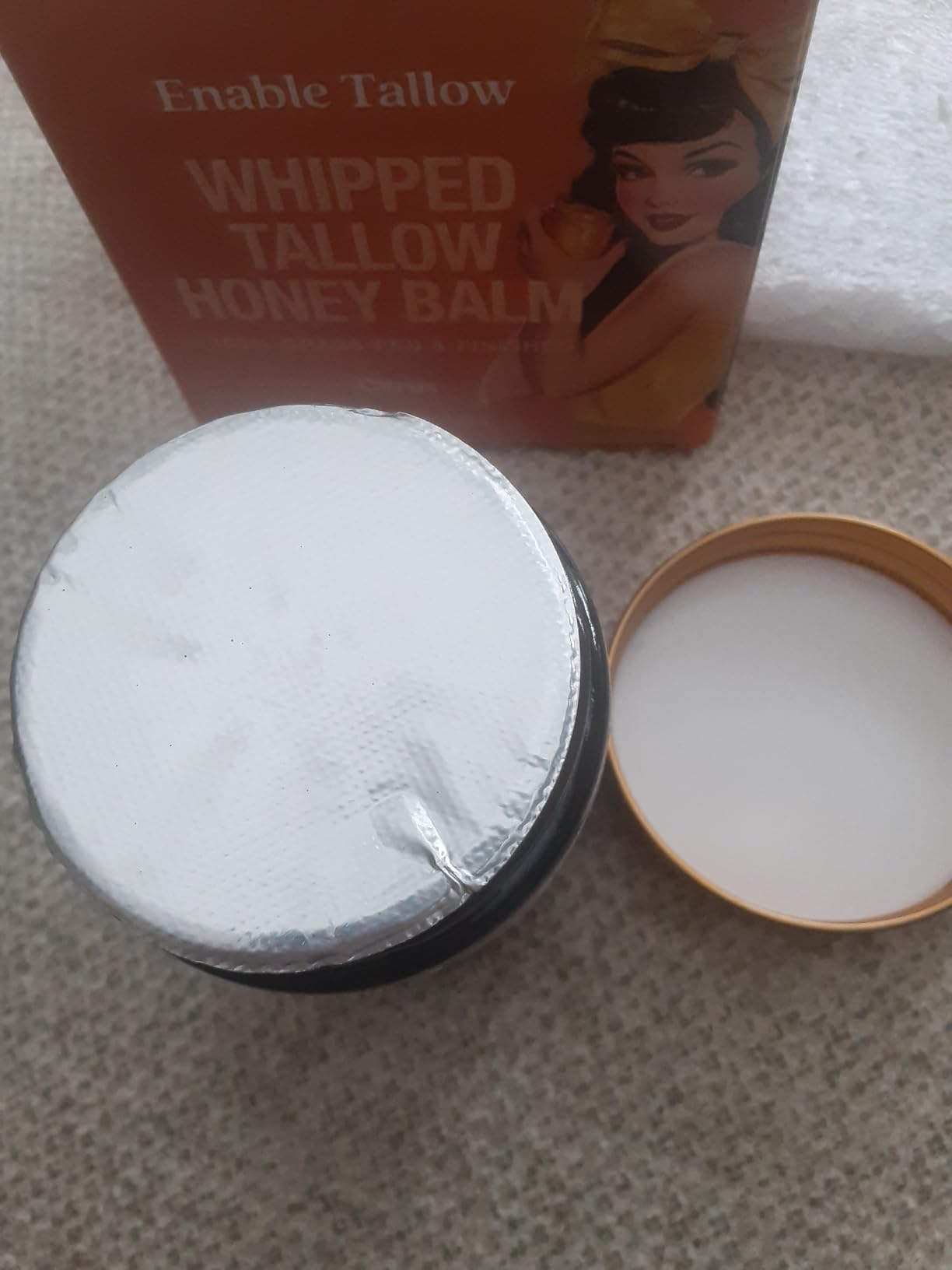 Enable Tallow Face & Body Cream – Whipped Beef Tallow & Manuka Honey Balm for Dry Skin, Eczema & Sensitive Skin – Natural Moisturizer, Citrus Scent, 4oz