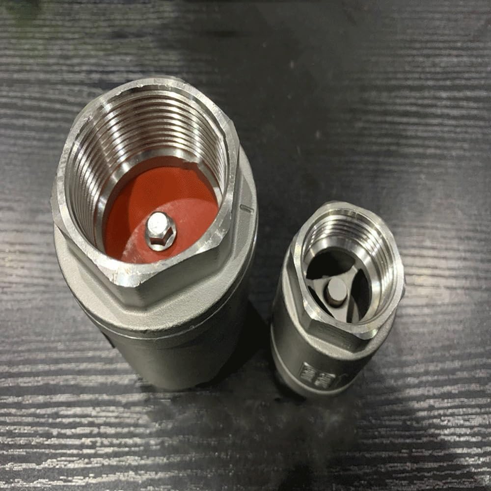 1/4" 3/8" 1/2" 3/4" 1" 2"-4" BSPT Femmina 201 304 316 Acciaio Inossidabile unidirezionale Valvola di ritegno Verticale con Tenuta Dura o Morbida(DN25 1 inch BSP,SS316)