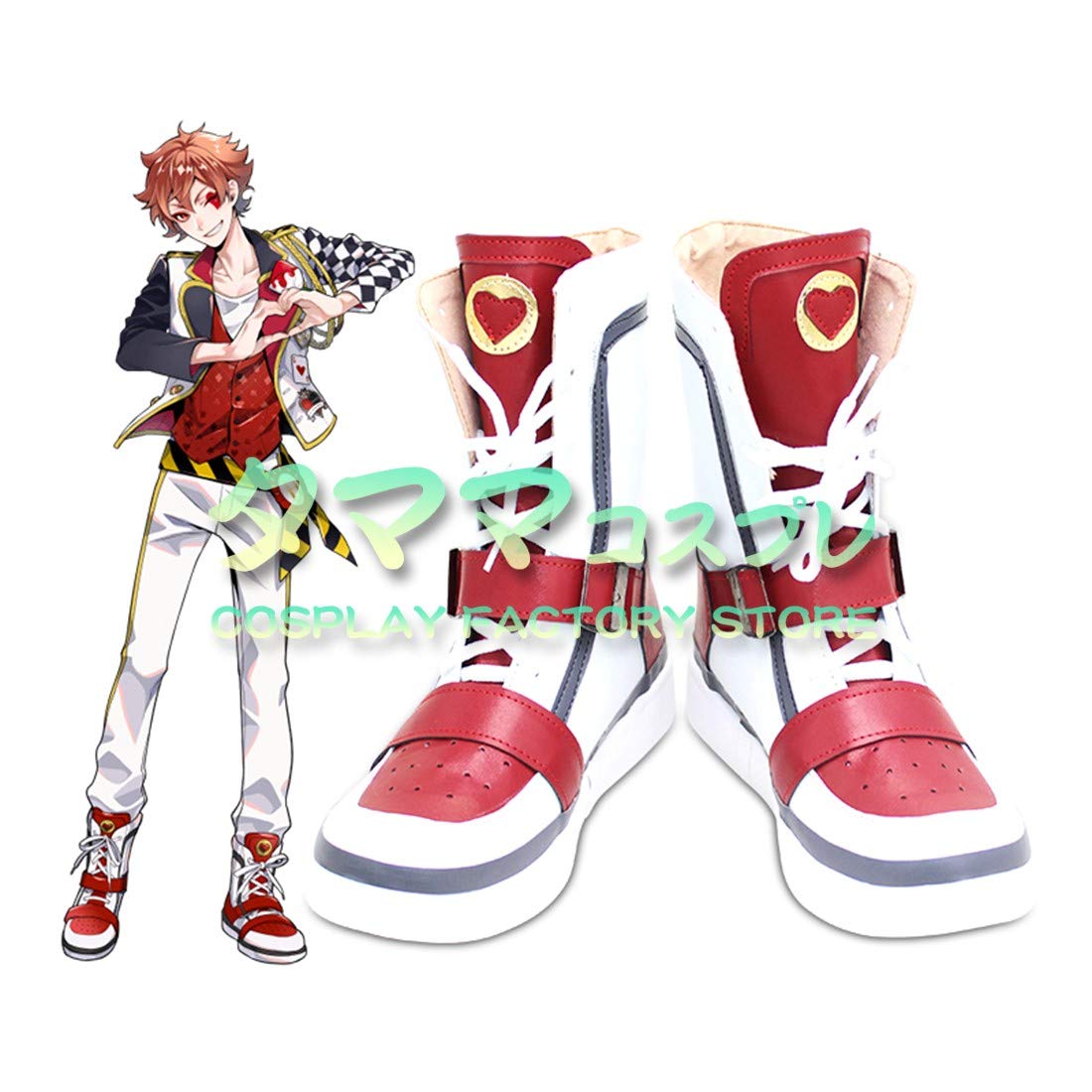 XIN XIN] ハーツラビュル寮 ace エース・トラッポラ コスプレ衣装 靴