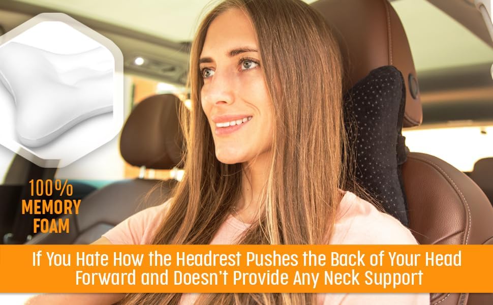 Miniatura 2 de Aeris almohada de cuello para viajes con tira ajustable y bolsa portable cojín de viaje con espuma viscoelástica con funda de velur para lavadora