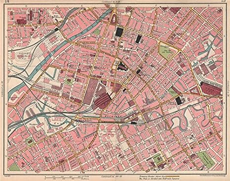 Old Maps Of Salford Amazon.com: Manchester City Centre. Deansgate Northern Quarter Salford Gay  Village - 1927 - Old Map - Antique Map - Vintage Map - Printed Maps Of  Manchester: Posters & Prints