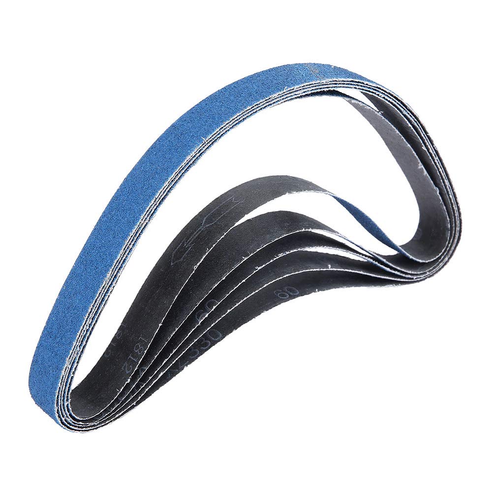 25x/set Cinghie Levigatrici A Dito Ad Aria 330x10 Mm Grado Misto Grana - Foto 2