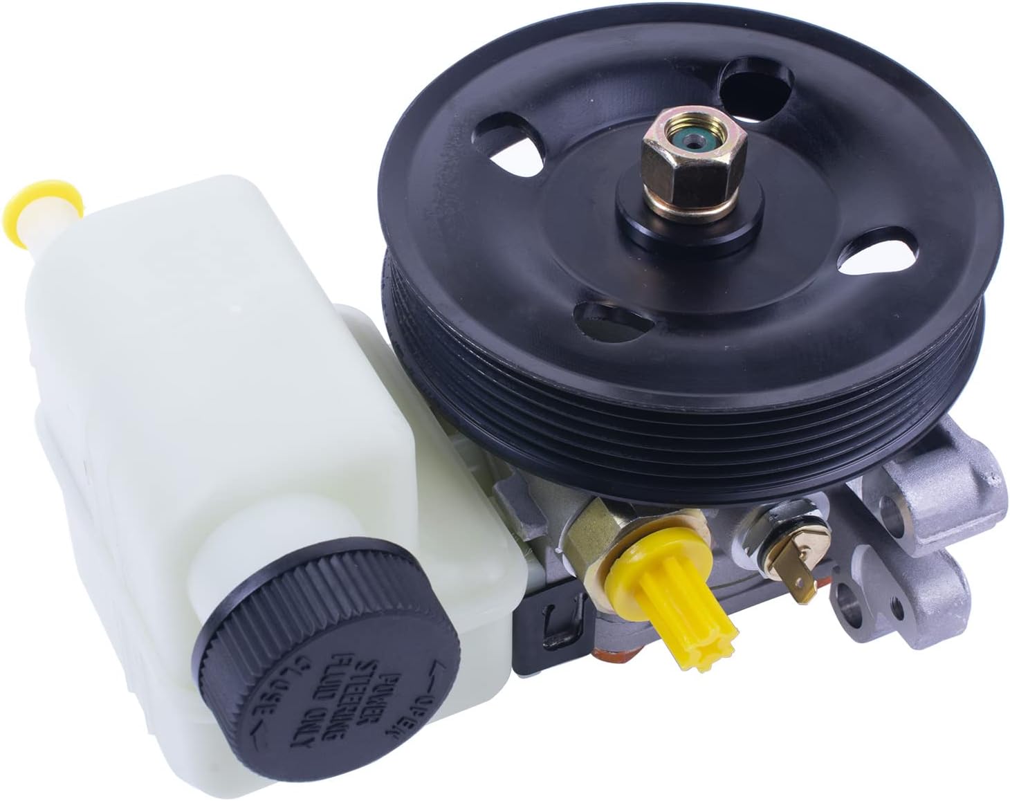 Power Steering Pump with Pulley & Reservoir Replacement for GP9A32600 GP9A32650 GP9A32650A Fit for MAZDA 6 2.3T 2007 CX-7 2007-2012